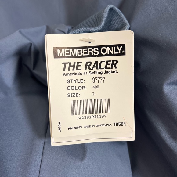 Men’s large members only racer jacket - Picture 5 of 10